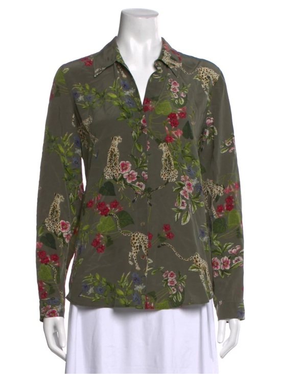 L'AGENCE Tops - L'Agence Silk Floral Print Blouse
